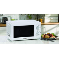 Daewoo Microwave Oven 20 Litres Stainless Steel Cavity 6 Power Levels 800W - White