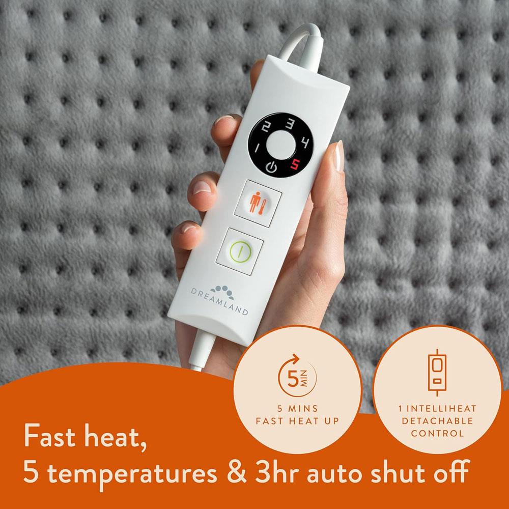 Dreamland Revive Me Multi Purpose Heat Pad Intelliheat 40 x 35cm - Grey