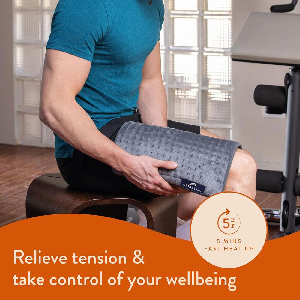 Dreamland Revive Me Multi Purpose Heat Pad Intelliheat 40 x 35cm - Grey