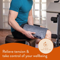 Dreamland Revive Me Multi Purpose Heat Pad Intelliheat 40 x 35cm - Grey