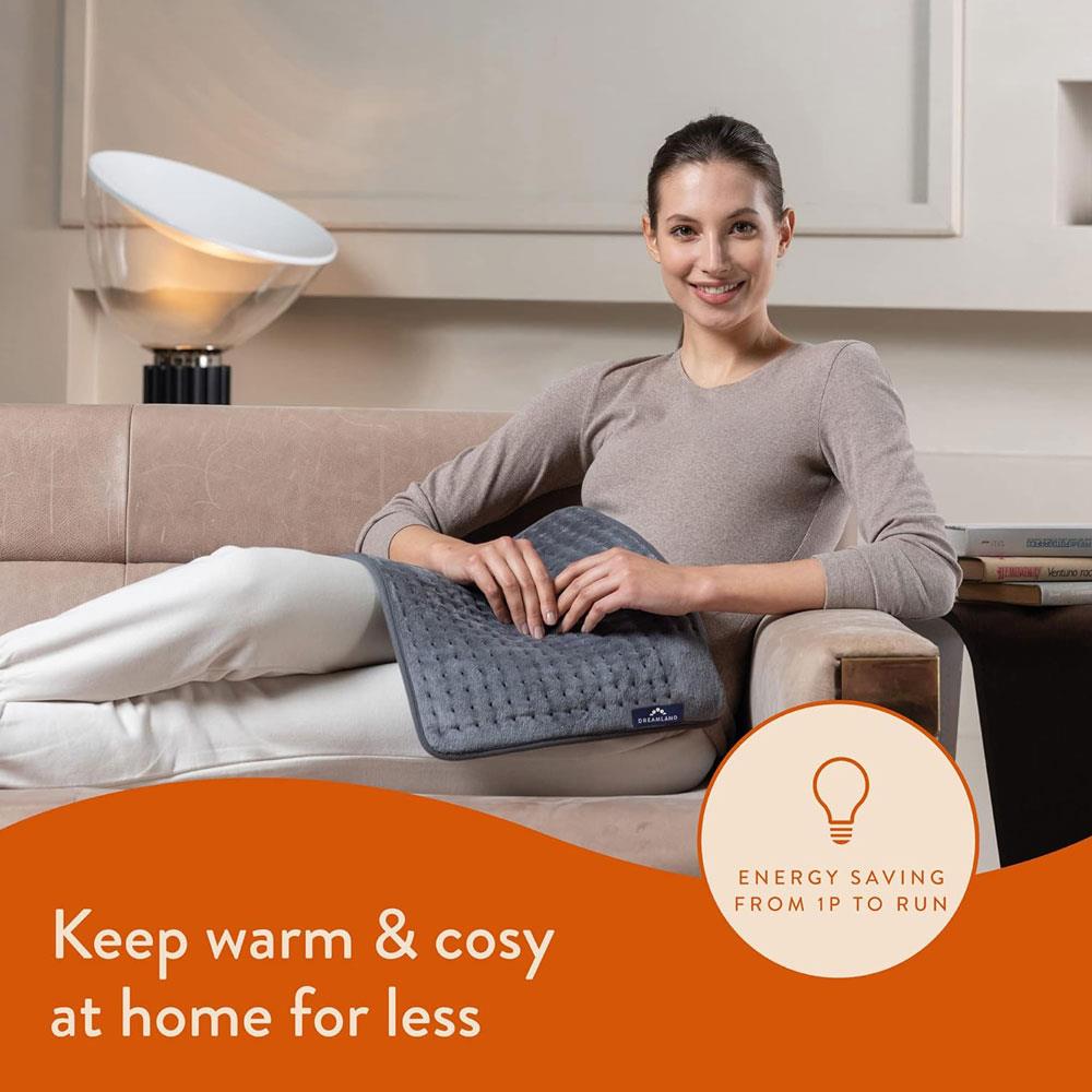 Dreamland Revive Me Multi Purpose Heat Pad Intelliheat 40 x 35cm - Grey