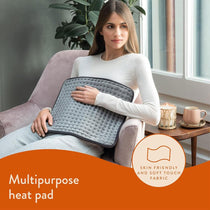 Dreamland Revive Me Multi Purpose Heat Pad Intelliheat 40 x 35cm - Grey