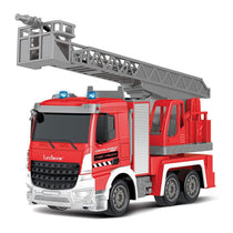 Lexibook Crosslander Pro Radio Controlled Fire Truck Light Effects Water Spray Rotating Ladder - Red