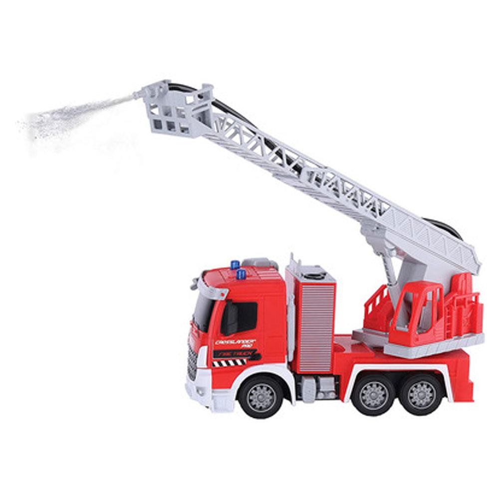 Lexibook Crosslander Pro Radio Controlled Fire Truck Light Effects Water Spray Rotating Ladder - Red