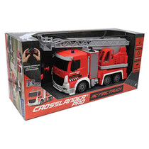 Lexibook Crosslander Pro Radio Controlled Fire Truck Light Effects Water Spray Rotating Ladder - Red