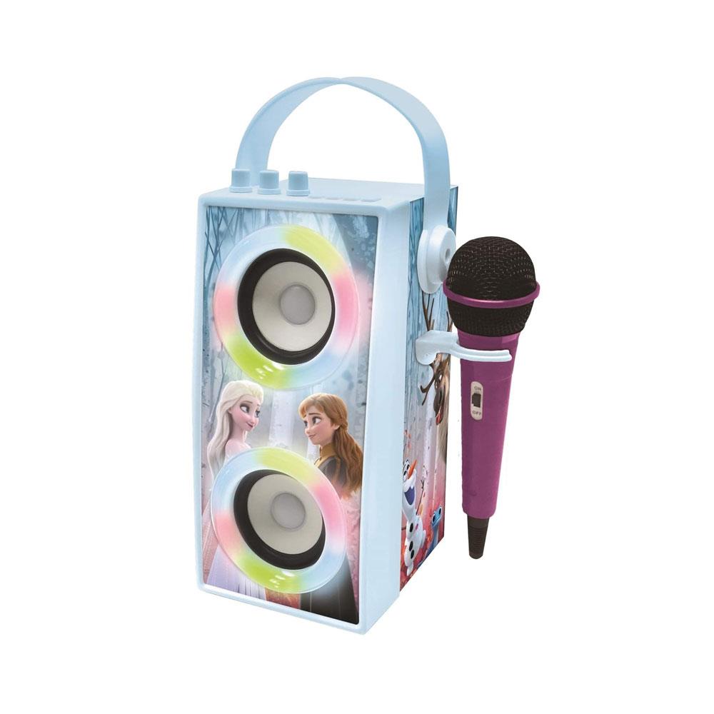 Lexibook Disney Frozen II Portable Bluetooth Speaker With Lights And Microphone - Multicolour Main image