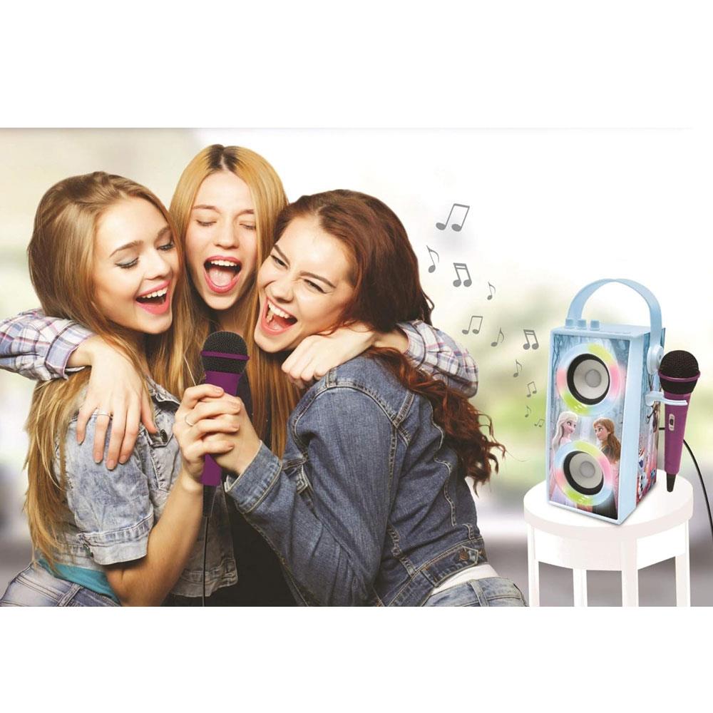 Lexibook Disney Frozen II Portable Bluetooth Speaker With Lights And Microphone - Multicolour