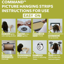 3M Command Picture Hanging Strips Value Pack 4 Pairs Medium 8 Pairs Large - White
