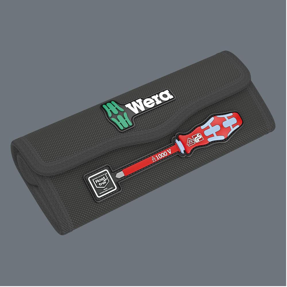 Wera Kraftform Kompakt VDE Screwdriver Set Stainless Extra Slim - 17 Pieces