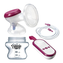 Tommee Tippee Made For Me Single Electric Breast Pump Rechargeable USB - Red/Transparent