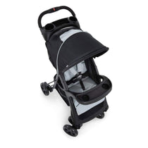 Hauck Shopper Neo II Pushchair 2 Cup Holder And Accessory Tray XL Shopping Basket Raincover Up To 4Y - Black/Grey