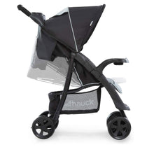 Hauck Shopper Neo II Pushchair 2 Cup Holder And Accessory Tray XL Shopping Basket Raincover Up To 4Y - Black/Grey