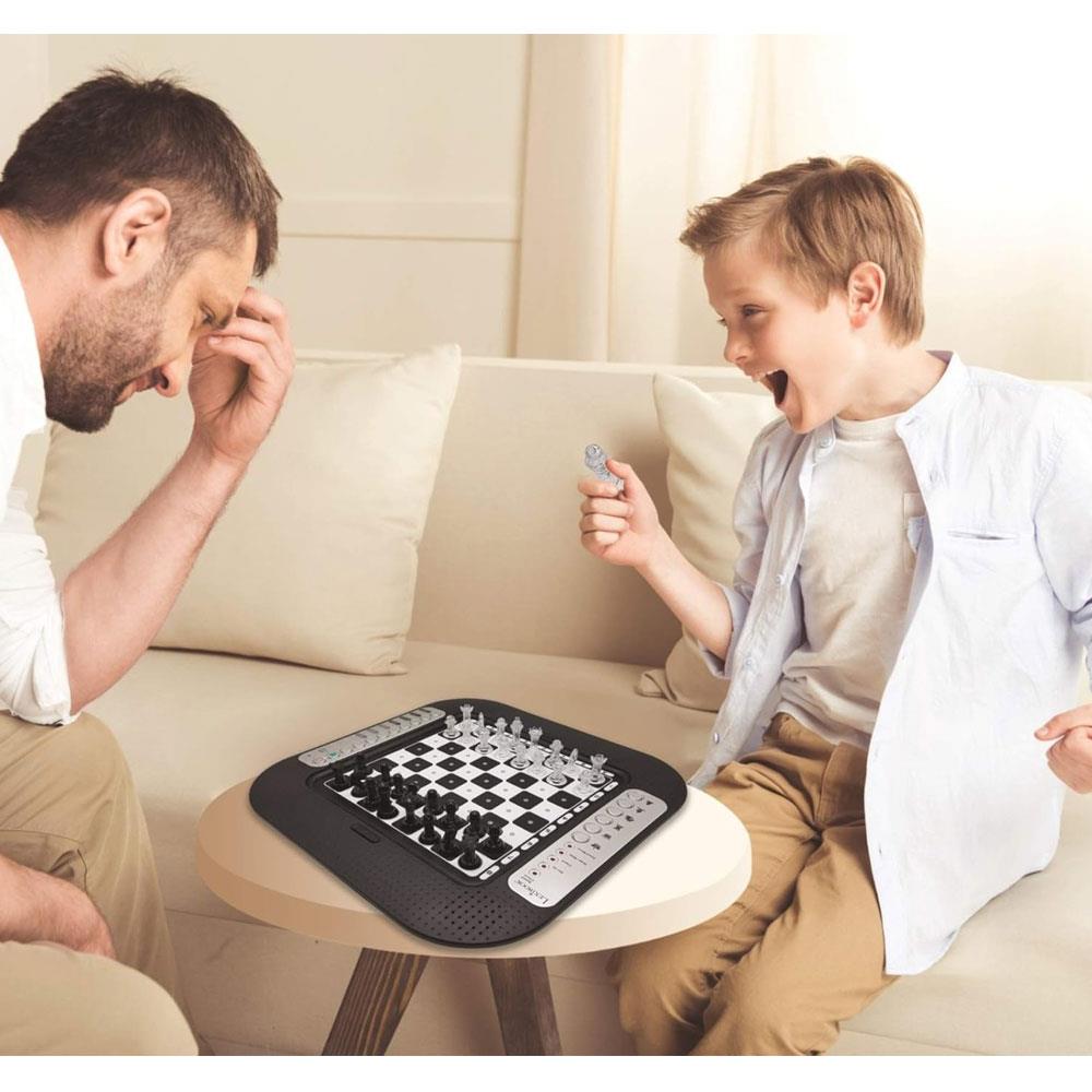 Lexibook Chessman FX Electronic Chess Game With Touch Sensitive Keyboard - Black/Silver