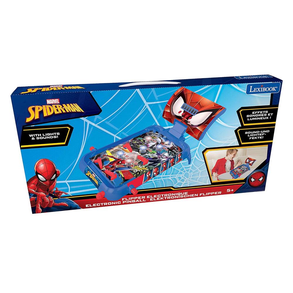 Lexibook Spider-Man Electronic Pinball With Lights And Sounds Action And Reflex Game - Multicolour