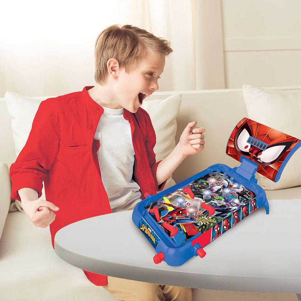 Lexibook Spider-Man Electronic Pinball With Lights And Sounds Action And Reflex Game - Multicolour