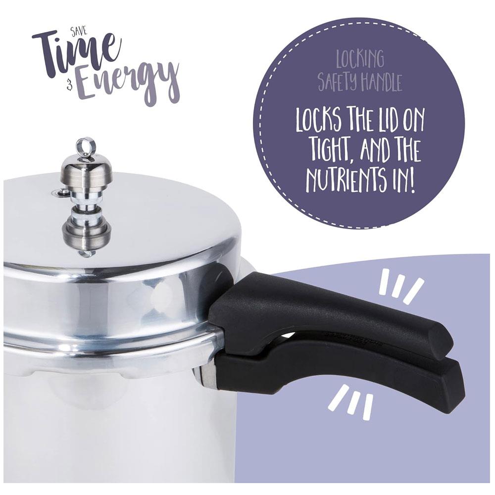 Prestige Iconic High Dome Aluminum Pressure Cooker 6 Litre - Silver