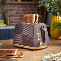 Russell Hobbs Groove 2 Slice Toaster With Frozen Cancel And Reheat Settings 850W - Mulberry