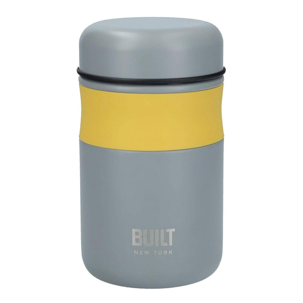 Built The Stylist Double Walled Vacuum-Insulated Food Jar For Hot Cold & Frozen Foods 490ml - Grey Secondary image