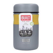 Built The Stylist Double Walled Vacuum-Insulated Food Jar For Hot Cold & Frozen Foods 490ml - Grey