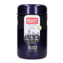 Built Double Walled Vacuum Insulated Food Flask 490ml For Hot Cold And Frozen Foods - Midnight Blue