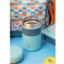 Built Double Walled Vacuum Insulated Food Flask 490ml For Hot Cold And Frozen Foods - Teal