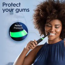 Oral-B Series 4 iO Electric Toothbrush Duo Pack 2 Toothbrush Heads With Travel Case - Matte Black And White