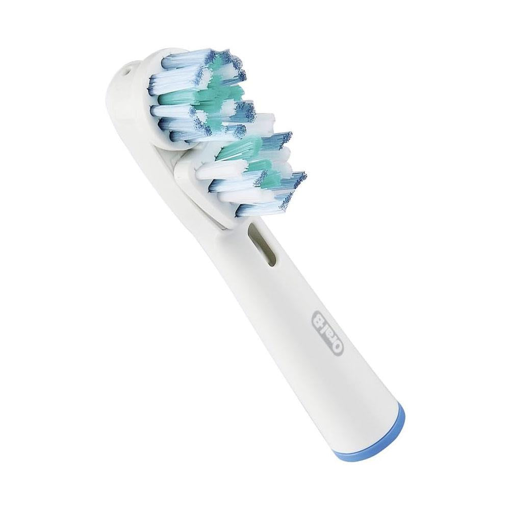 Oral-B Dual Clean Replacement Toothbrush Heads 2 Pack - White/Blue