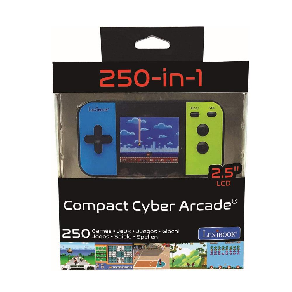 Lexibook Handheld Console Compact Cyber Arcade 250 Games - Black/Blue/Green