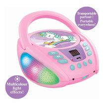 Lexibook Unicorn Boombox CD Player With Bluetooth - Multicolour