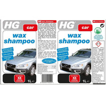HG Car Cleaner And Protector Shampoo With Wax For Shine And Protection - 1 Litre