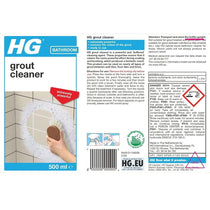 HG Bathroom Grout Cleaner Removes Stubborn Dirt Marks And Stains Between Tiled Walls And Floors - 500ml