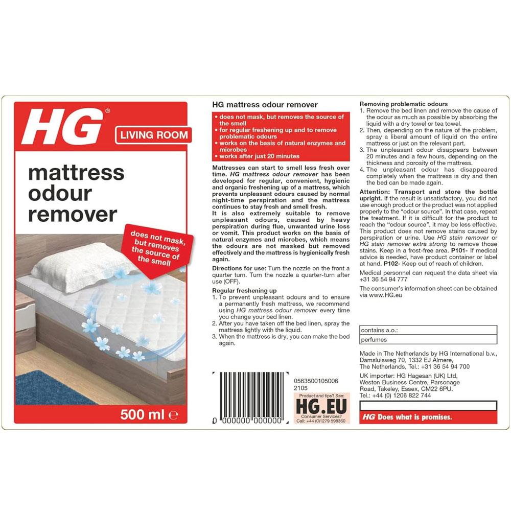 HG Mattress Odour Remover Freshener And Stale Smell Remover Refreshes And Neutralises - 500ml