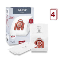 Miele HyClean Pure FJM 3D Efficiency Vacuum Cleaner Bags 4 Pack - Red