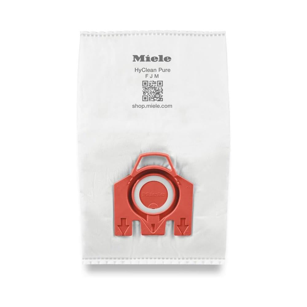 Miele HyClean Pure FJM 3D Efficiency Vacuum Cleaner Bags 4 Pack - Red