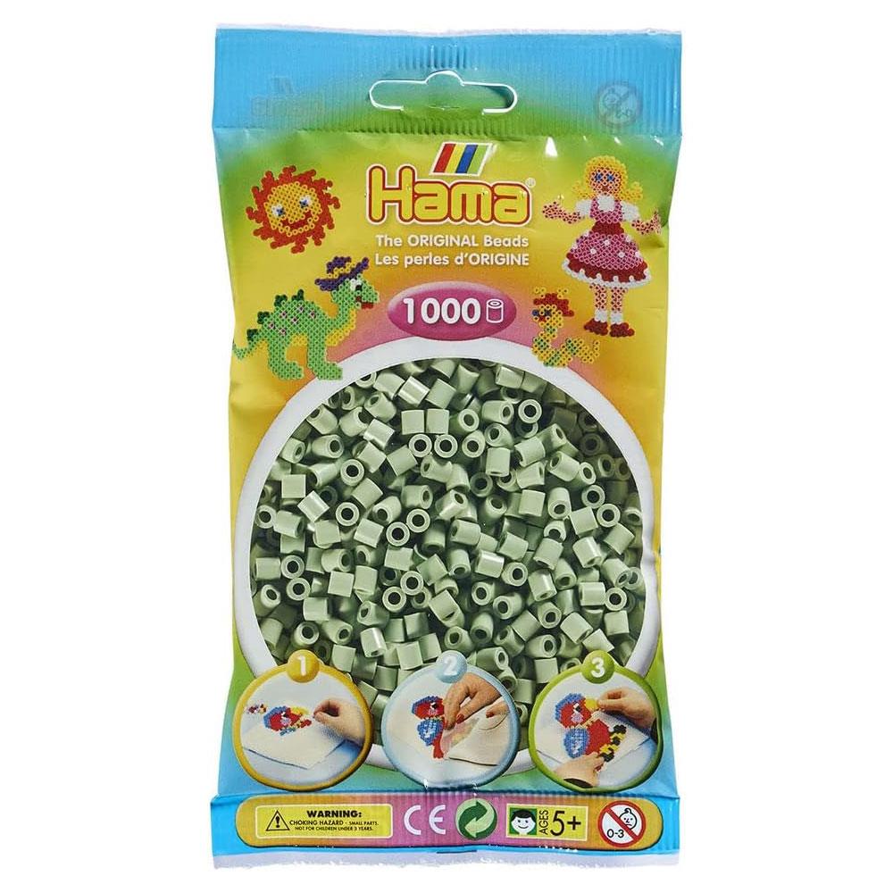 Hama 1000 Midi Beads In Bag Cylindrical Plastic - Eucalyptus Main image