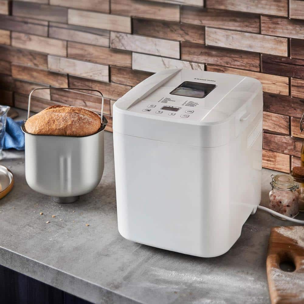 Russell Hobbs Fast Bake Bread Maker 12 Breadmaking Functions 600W 900g Capacity - White