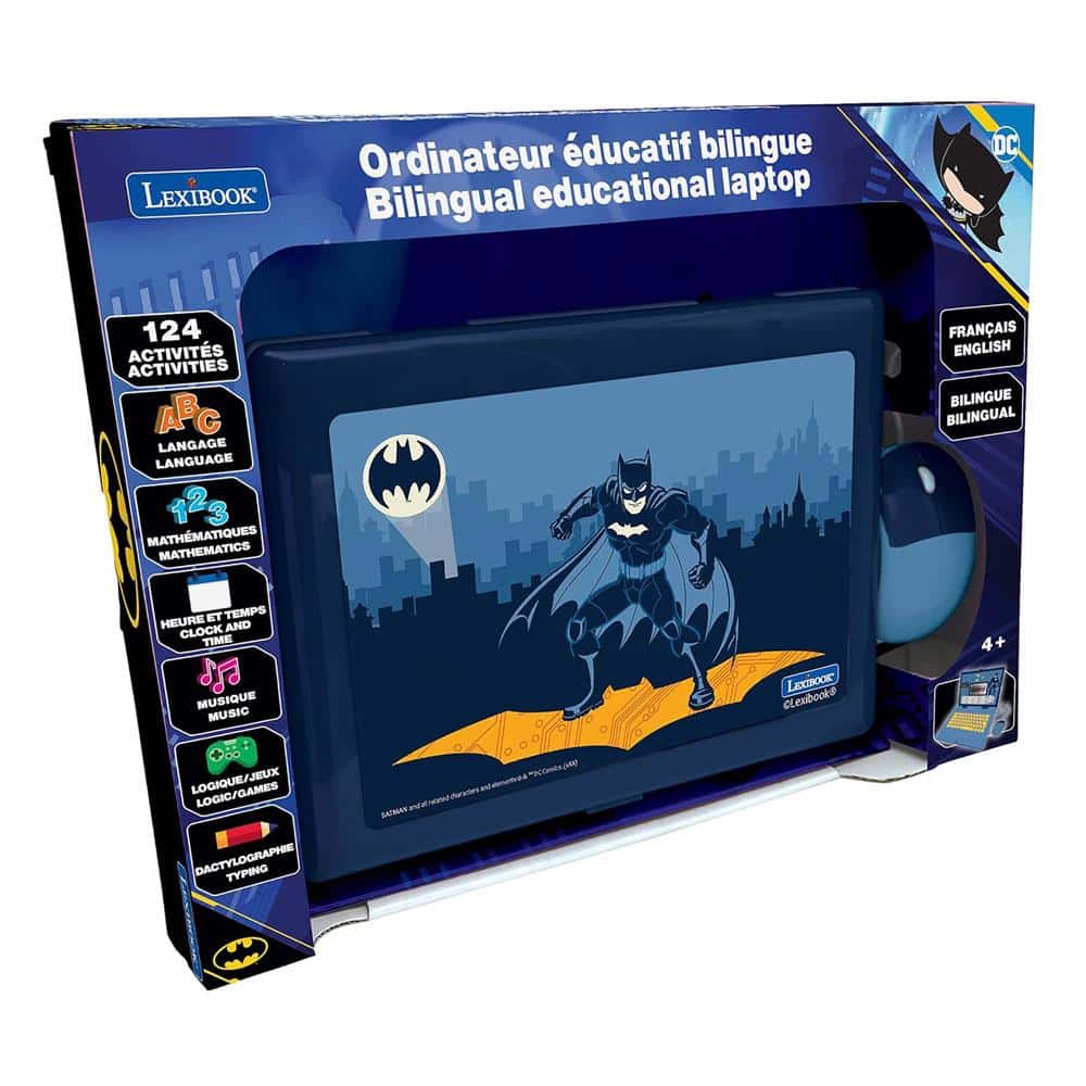 Lexibook Batman Bilingual Educational Laptop With 124 Activites - Multicolor