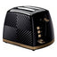 Russell Hobbs Groove 2 Slice Toaster With Frozen Cancel And Reheat Settings 850W - Black