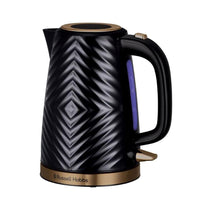 Russell Hobbs Groove Electric Kettle With Perfect Pour 3000W 1.7 Litre - Black
