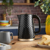 Russell Hobbs Groove Electric Kettle With Perfect Pour 3000W 1.7 Litre - Black