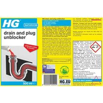 HG Bathroom Drain And Plug Unblocker - 500ml