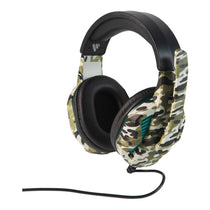 Vybe Camo Wired Gaming Headset With LED Lights - Jungle Green