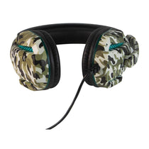 Vybe Camo Wired Gaming Headset With LED Lights - Jungle Green