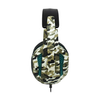 Vybe Camo Wired Gaming Headset With LED Lights - Jungle Green
