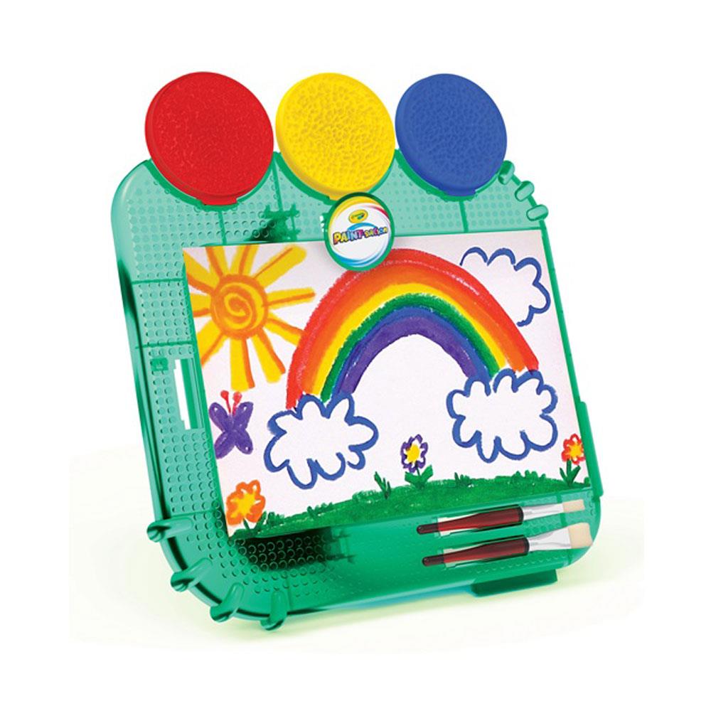 Crayola Paint-Sation Defies Gravity Table Top Easel No-Spill Painting Kit - Multicolour