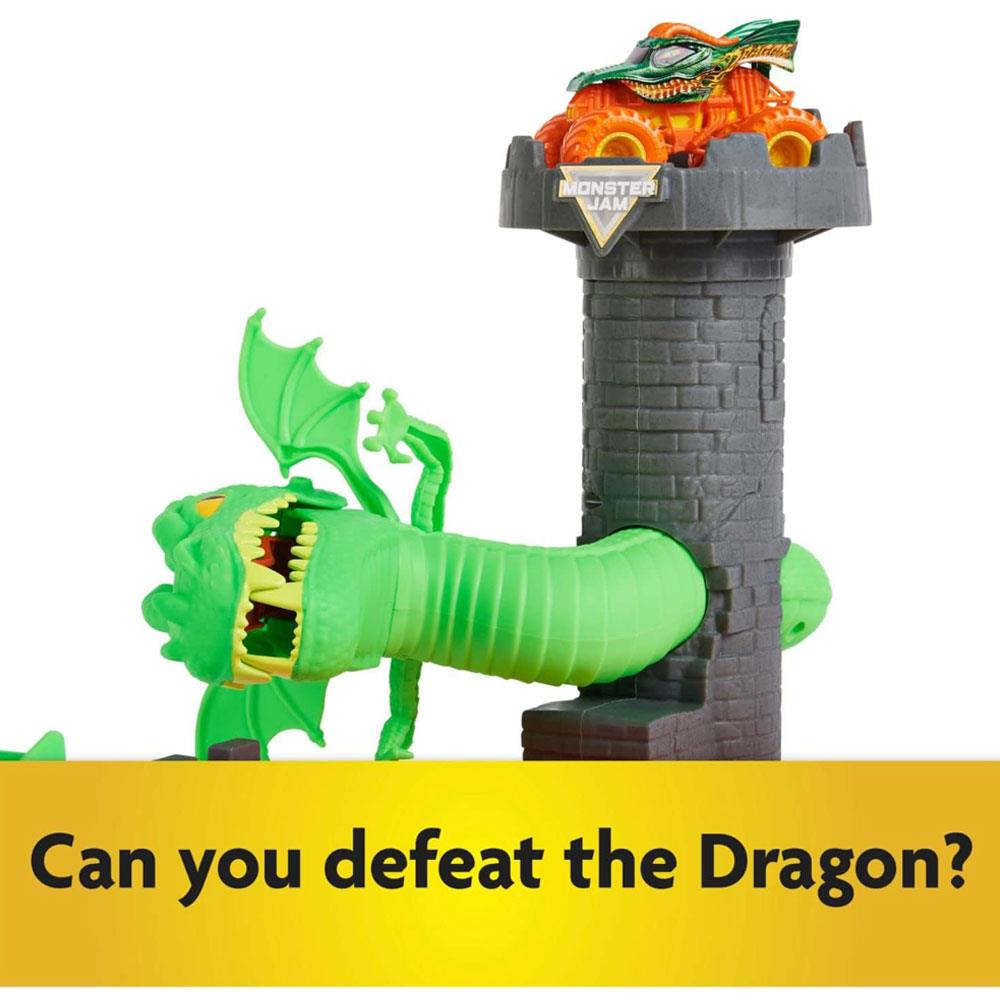 Monster Jam Dueling Dragon Playset With Exclusive 1:64 Scale Dragon Monster Truck - Multicolor