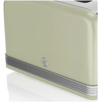 Swan Retro 4 Slice Toaster With Defrost Cancel And Reheat Functions 1600 W - Green