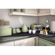 Swan Retro 4 Slice Toaster With Defrost Cancel And Reheat Functions 1600 W - Green