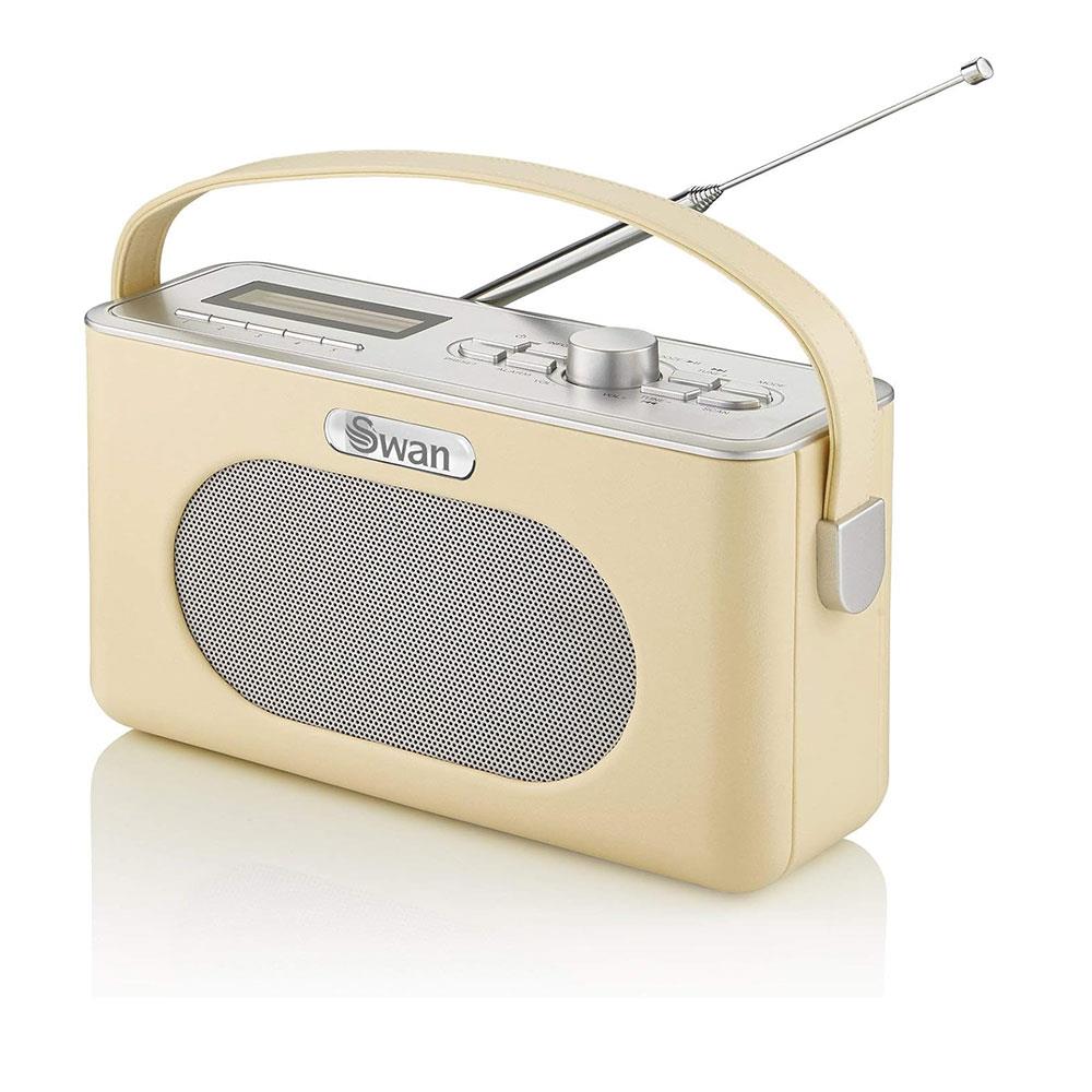 Swan Retro DAB Bluetooth Radio 3W - Cream