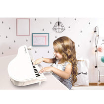 Lexibook First Electronic Piano For Kids With Feet And 31 Lighting Keys Tempo And Volume Adjustment - White